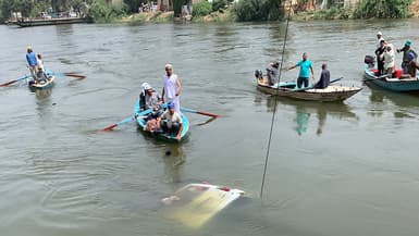 Un bus a coulé dans le Nil, à Abu Ghalib en Egypte, faisant plusieurs morts le 21 mai 2024