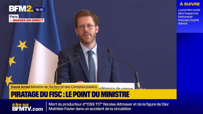 Piratage du fisc: "Tout laisse à croire que ces attaques vont continuer à s'intensifier", déclare le ministre David Amiel