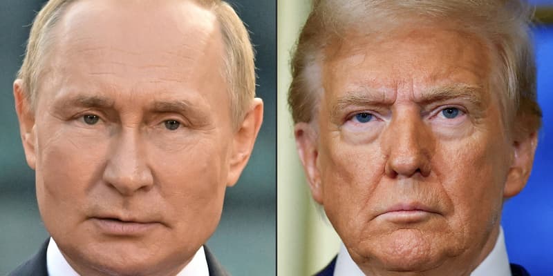 Vladimir Poutine et Donald Trump (montage)