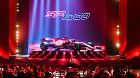 La présentation de la SF1000 de la Scuderia Ferrari, à Reggio d'Émilie le 11 février 2020