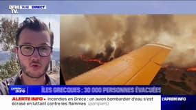 Grèce: un avion bombardier d'eau s'est écrasé en luttant contre les flammes au sud de l'île d'Eubée