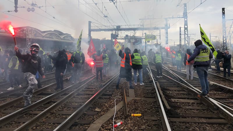 Gare de Lyon le 28 mars.