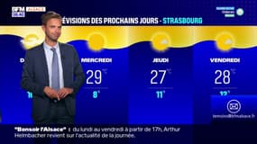 Météo Alsace: un ciel voilé et des températures élevées, jusqu'à 27°C à Strasbourg et à Colmar