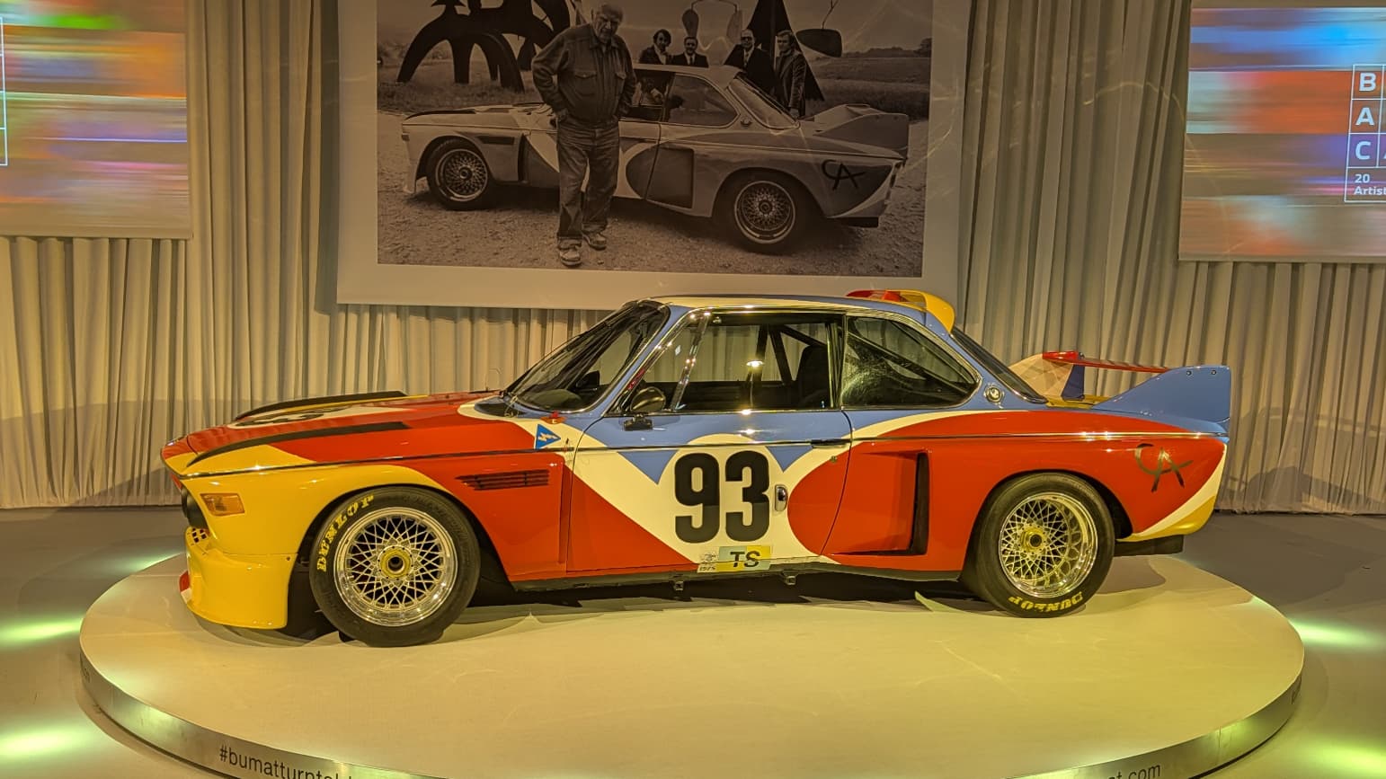 L'exposition BMW Art Car au salon Rétromobile 2026.