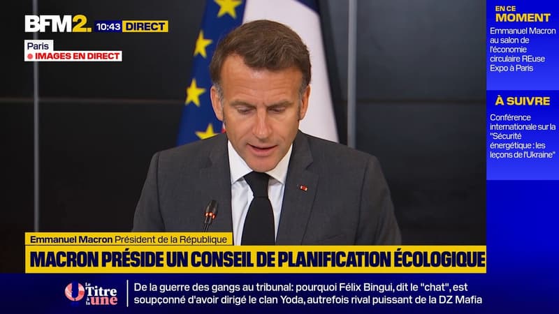 Emmanuel Macron déplore que l'écologie soit devenue la "cible facile des extrêmes"
