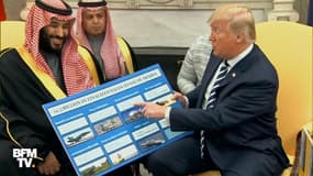 Tout sourire, Trump exhibe le catalogue d’armes vendues à l’Arabie saoudite