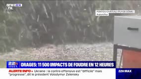 Orages: 11 500 impacts de foudre en France durant les douze dernières heures