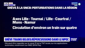 Belgique: grève à la SNCB, des perturbations à prévoir dans les Hauts-de-France