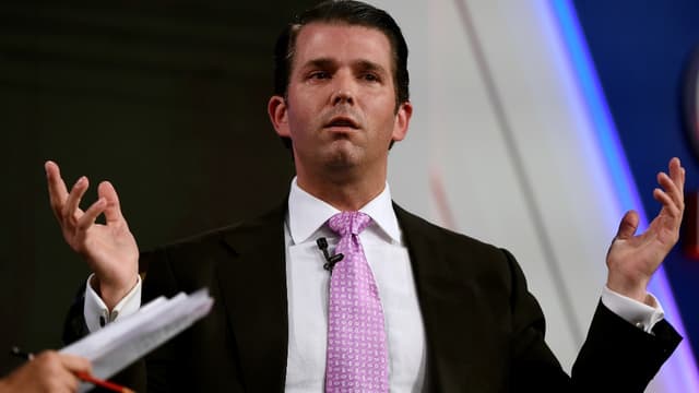 Donald Trump Junior, le fils aîné de Trump et vice président de la Trump Organisation, à New Delhi, le 23 février 2018