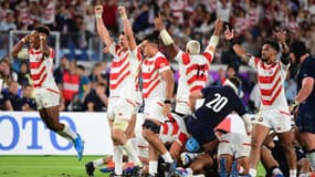 L'explosion de joie des joueurs japonais