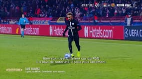 Suarez : "Neymar est différent au PSG, il joue plus librement