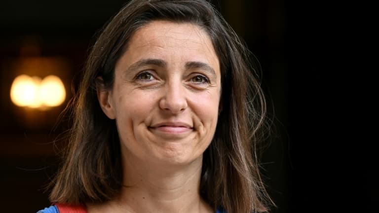La secrétaire générale de la CGT Sophie Binet, le 12 juillet 2023, à Paris