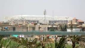 Le chantier de construction du stade de football à Sadr City, en Irak, le 2 septembre 2015, où 18 employés turcs ont été enlevés.