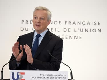 Le ministre de l'Economie Bruno Le Maire, à Paris, le 13 janvier 2022