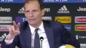 Massimiliano Allegri en conférence de presse