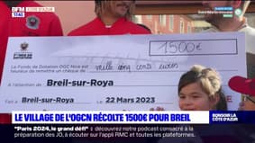 Le village de l'OGC Nice a récolté 1500 euros pour Breil-sur-Roya