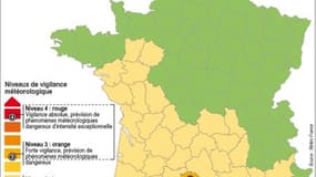 ALERTE ORANGE AUX VENTS VIOLENTS DANS 2 DÉPARTEMENTS