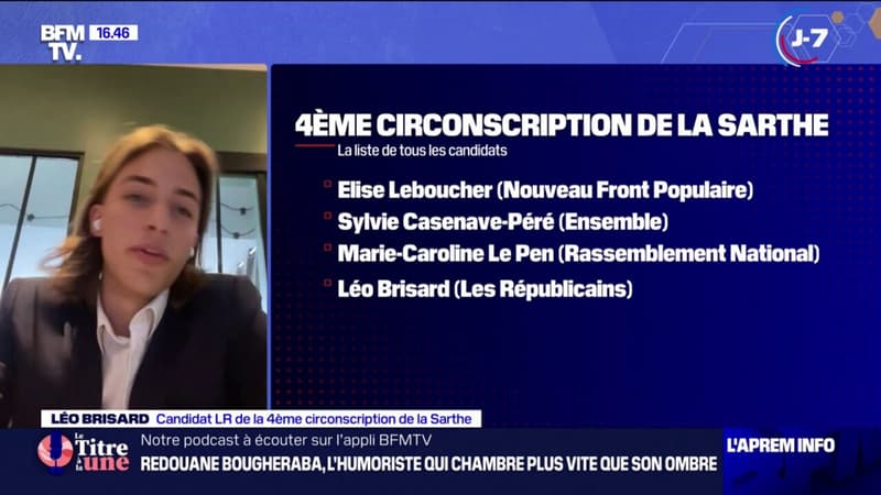 Législatives: que propose Léo Brisard, candidat LR de la 4ème circonscription de la Sarthe?