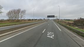 L'autoroute 216, près de Calais.