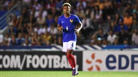 Désiré Doué lors du match de préparation aux JO 2024 France-Japon (1-1), le 17 juillet 2024