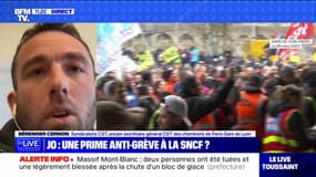 Prime anti-grève à la SNCF pour les JO: "C'est une idée assez saugrenue", réagit Bérenger Cernon (CGT cheminots)