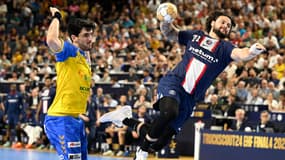 Elohim Prandi lors du match PSG-Kielce, à Cologne le 17 juin 2023