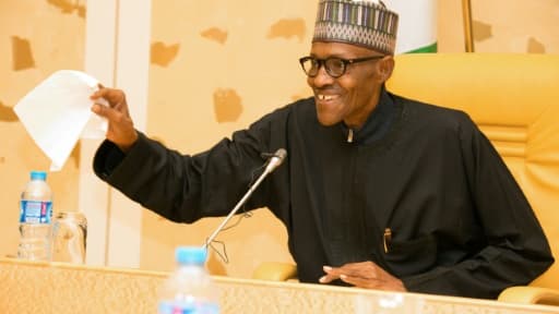 Le président du Nigeria Muhammadu Buhari, à Abuja, le 10 mars 2017 Le président du Nigeria Muhammadu Buhari, à Abuja, le 10 mars 2017