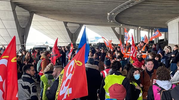 Blocage à l'aéroport de Roissy-Charles de Gaulle le 23 mars