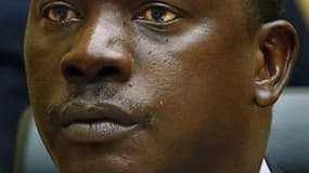 Le chef de guerre congolais Thomas Lubanga Dyilo a été condamné mardi par la Cour pénale internationale de La Haye à 14 ans de prison pour le recrutement d'enfants soldats lors du conflit en République démocratique du Congo (RDC). /Photo prise le 10 juill