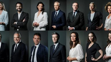 Les présentatrices et présentateurs de BFMTV pour la saison 2025-2026.