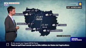 Météo Paris-Île-de-France: un temps très gris et de faibles précipitations sur l'ensemble de la région, 11°C à Paris
