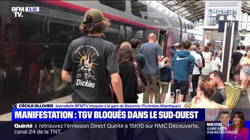 Manifestation de militants basques: des TGV bloqués dans le sud-ouest