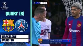 Barcelone - Paris SG : carton rouge pour Araújo, Paris reprend espoir (1-0)