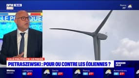 Régionales dans les Hauts-de-France: Laurent Pietraszewski ne veut "pas d'éolien sans concertation"