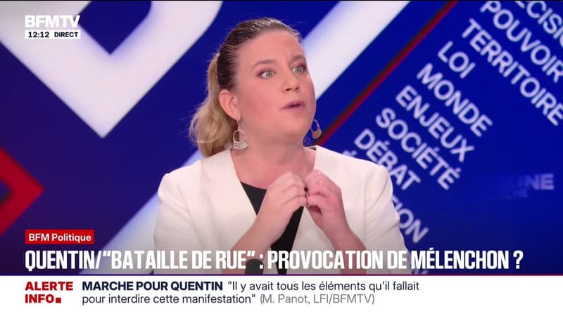 Mathilde Panot revient sur les propos du chef de file LFI qui qualifie la rixe qui a causé la mort de Quentin Deranque de "bataille de rue"
