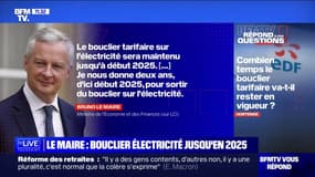 Électricité: combien de temps le bouclier tarifaire va t-il rester en vigueur ?   BFMTV répond à vos questions 