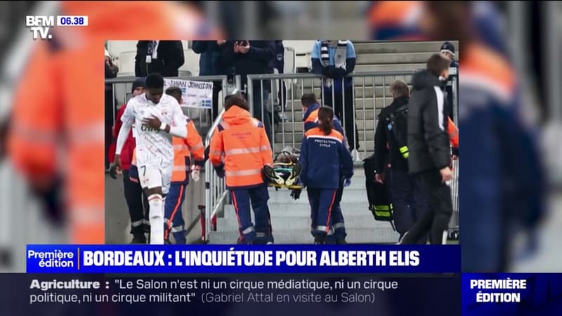 Bordeaux: les images inquiétantes d'Alberth Elis, qui chute lourdement sur la nuque en plein match, avant d'être placé en coma artificiel