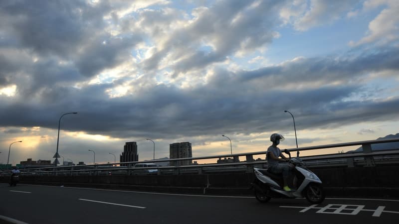 Le ciel de Taipei en juillet 2013.