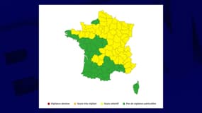 La carte de Météo-France diffusée tôt dimanche 5 juin 2022. 