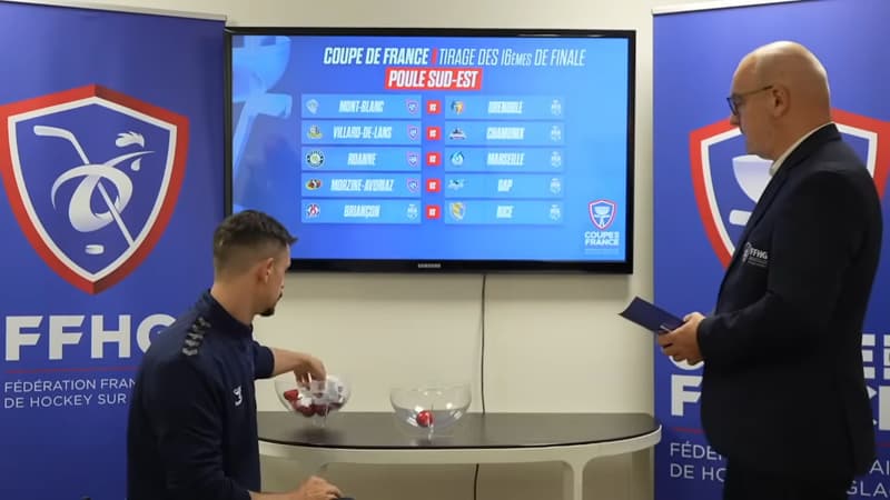 Le tirage au sort des 16ème de finale de la coupe de France de hockey