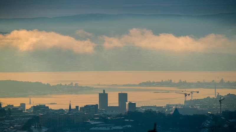 Vue d'Oslo. 