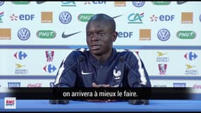  Équipe de France : "Le pressing est un travail d'équipe" rappelle Kanté