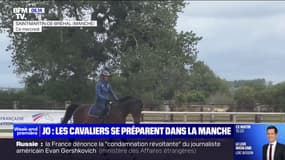 Les cavaliers se préparent dans la Manche avant le début des Jeux olympiques