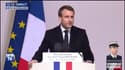 Hommage à Arnaud Beltrame: "Je le dis à cette jeunesse de France qui cherche sa voie, qui redoute l'avenir (...) l'absolu est là devant nous. Il n'est pas dans les errances fanatiques" (Macron)