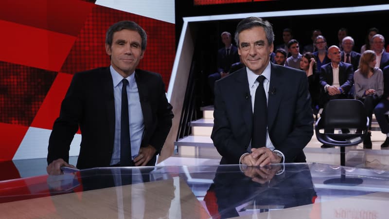 François Fillon dans "L'émission politique" de David Pujadas sur France 2, le 23 mars 2017