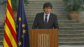 "Nous ne voulons pas la force et nous ne devons pas l’utiliser", dit le président catalan destitué