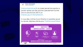 Le tweet de la police nationale