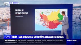 Incendies: les Bouches-du-Rhône en alerte rouge
