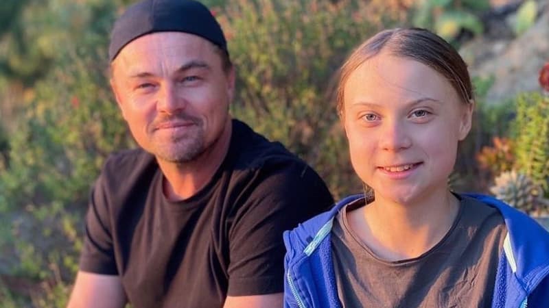 Leonardo Di Caprio et Greta Thunberg