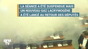 Du gaz lacrymogène jeté au parlement du Kosovo